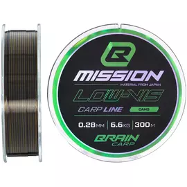 Волосінь Brain Mission Carp Line (Camo) 300m 0.28mm 6.6kg, фото 